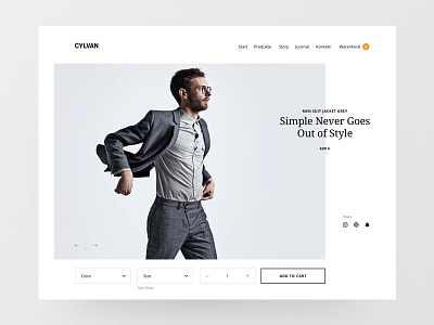 Product e-commerce detail page design ecommerce fashion layout online shop product responsive sell ui web design webdesign website