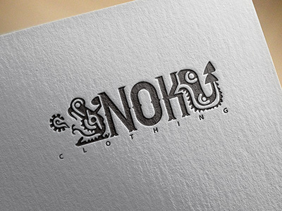 Nok Clothing Streetwear - Logo Design apparel branding clothing illustration layout lockup logo shirt typography