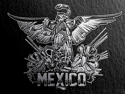 NOK AGUILA // NOKMEXICO // screenprinting apparel clothing photoshop illustrator tshirtdesign mexico illustration vector eagle