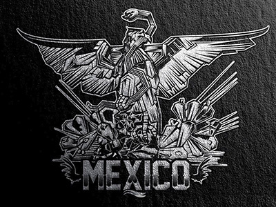 NOK AGUILA // NOKMEXICO // apparel clothing eagle illustration illustrator mexico photoshop screenprinting tshirtdesign vector