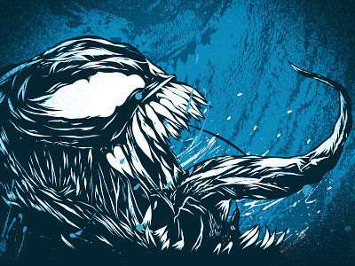 Venom adobe draw apple pencil illustration illustrator draw ipad pro vector artwork venom