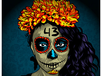 Catrina adobe draw design illustration illustrator ipad pro mexico poster vector