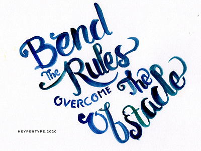 Break Rules Lettering