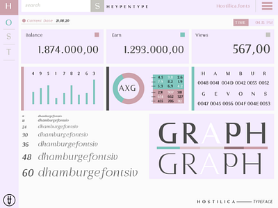 Hostilica Fonts | Numeral UI concept