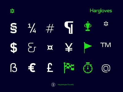 HARGLOVES FONTS | Symbol app dashboard display esport flat fontdesign freefont graphic graphic design icons modern sports sportsapp symbols technology typedesign typography ui webdesign