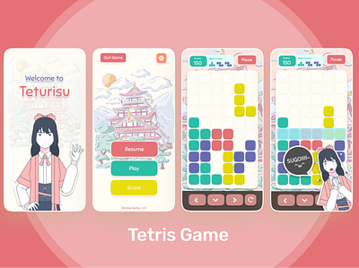 Teturisu - TETRIS MOBILE GAME gameui mobilegame tetris tetrisgame