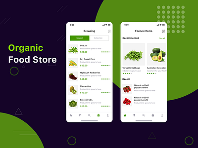 Organic - Food store ui