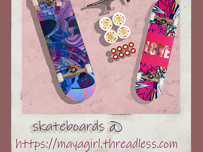 Lori Hammond_M skateboards designs @mayagirl.threadless.com