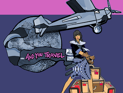 ...and you travel (fashion illustration) by Lori Hammond design illustration illustrator vector