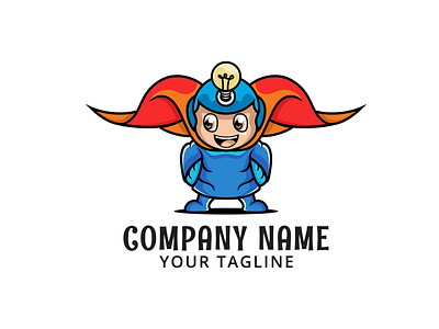 Smart Kids Hero - Logo Template