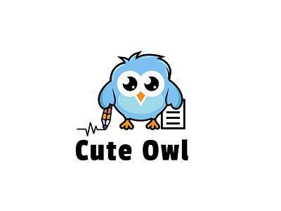 Cute Owl Learn - Logo Template