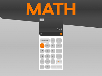 Calculator App Design - Daily UI Challenge 004 app app design design gradient minimal mobile app mobile app design mobile design mobile ui ui uidesign vector