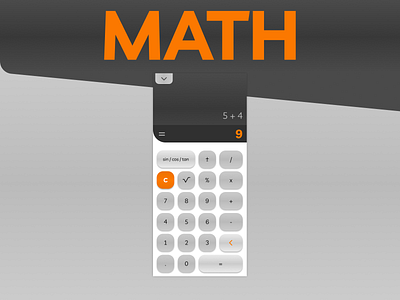 Calculator App Design - Daily UI Challenge 004