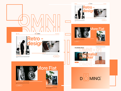 Product Web Design - DOMINO Speaker ui ui design ui ux uidesign web web design web designer webdesign website design