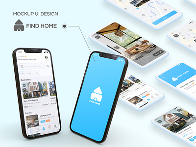 FIND HOME - UI DESIGN android blog clean cricket design home minimal minimalist mobile mobileapp property trending tv