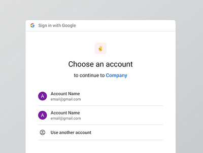 Google Account Sign-In