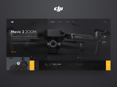 mavic 2 design icon minimal ui ux website