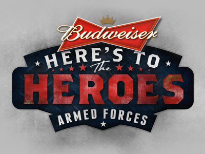 Budweiser Heroes army beer budweiser flag heroes stars stripes