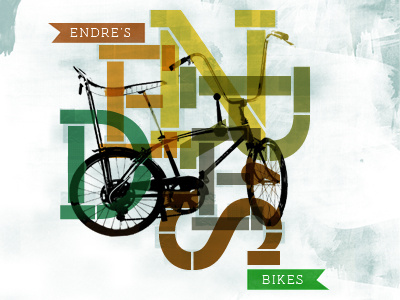 Endres Bikes bikes colors letters old retro