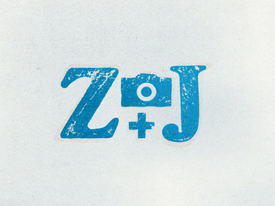 Z+J blue camera film j letter letters lockup photo photography shoot z