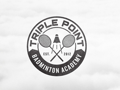 TPBA academy action badminton ball black circle club est fast movement point pointing racket sport tennis triple white