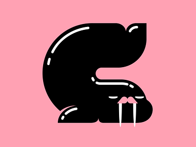 36 days of type C 36days-adobe 36daysoftype animal character characterdesign digitalart illustration letter type vector