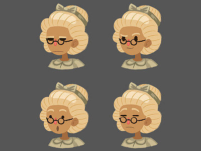 Madame Paulette character elegant facial expressions french stylish teacher