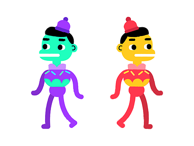 Color Boys character characterdesign color digital draw drawing fun graphic haveaniceday work