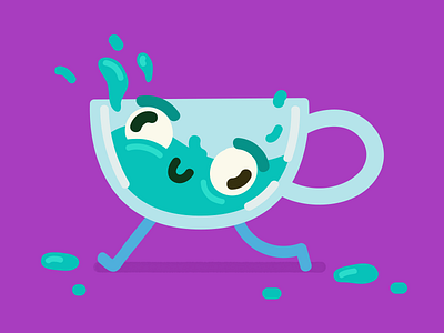 Crazy Glass Cup character characterdesign digital digitalart drawing fun haveaniceday illo illustration vector vectorart