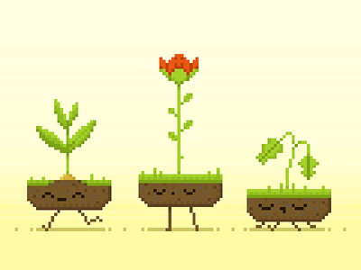 Plants characterdesign digital flower photoshop pixel dailies pixelart plant