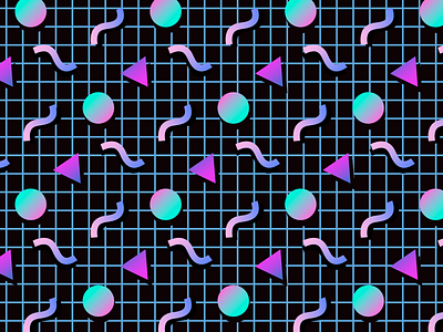 80s Forever 80s classic digital gradient graphicdesign pattern society6