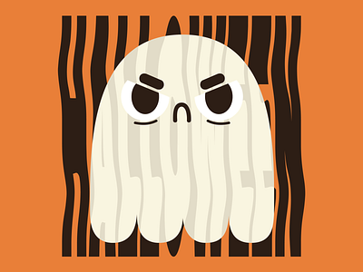 Halloween 2d animation characterdesign digital 2d ghost halloween illustration typo typogaphy vector