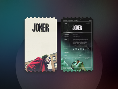 Joker Movie Ticket