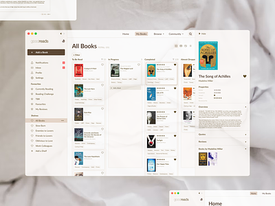 Goodreads Redesign design figma goodreads mockup redesign ui