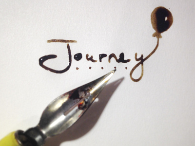 Journey - typography doodle brand brand identity branding calligraphy design handwriting ink journey lettering logo type typography