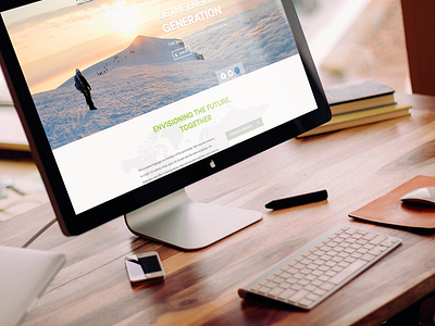 Energy Generation Homepage design homnepage mockup responsive showcase web webdesign