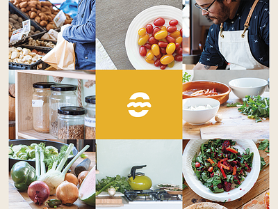 New logo project and moodboard blog brand branding food lean logo minimal palettte yellow