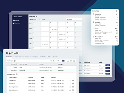 Neoflex Loan Bureau—analytical platform adaptive banking business components design interface product design ui ux