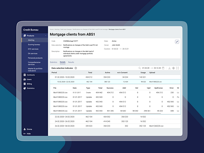 Neoflex Loan Bureau—analytical platform adaptive banking business components design interface product design ui ux