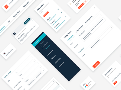 MLOps center adaptive banking business components design illustration interface logo ui ux