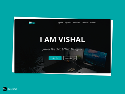 Portfolio Website Ui Desgin figmadesgin portfolio design uidesgin uivishal website design