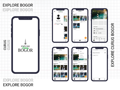 Explore Curug Bogor Mobile Apps bogor design iphone x iphonex mobile mobile app mobile app design mobile design prototype ui ux uxui waterfall