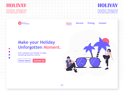 Holiyay Landing Page