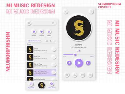 MI MUSIC REDESIGN | Neumorphism Concept