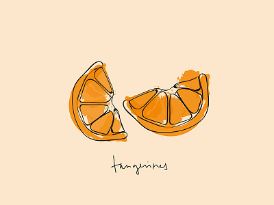 Tangerines citrus orange slice tangerine tangerines