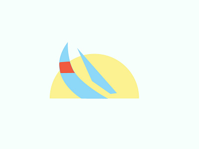 Sails + Sun sail sailboat shapes sun