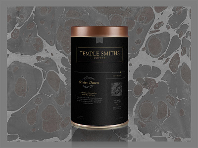 Temple Smiths Coffee Co. brand coffee logo design packaging packaging design typography