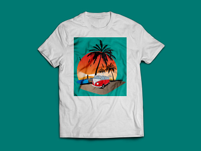 Vacation design illustration t shirt design t shirt illustration