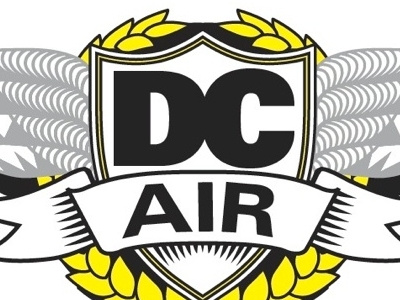 DC Air design edgy graffiti logo urban vector