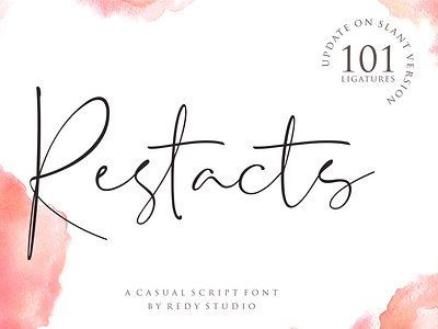 Restacts – Handwritten Script Font